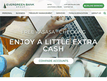Tablet Screenshot of evergreenbankgroup.com